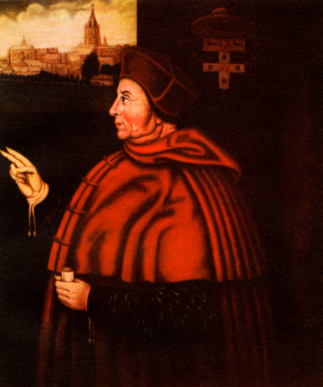 Portrait of Catholic cardinal Thomas Wolsey, c. 1530